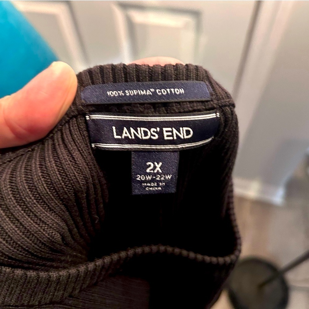 Lands' End Black Sweater Dress - Picture 4 of 4
